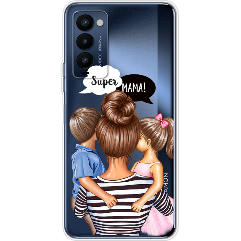 Прозрачный чехол BoxFace Tecno Camon 18 / 18P Super Mama