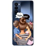 Прозрачный чехол BoxFace Tecno Camon 18 / 18P Super Mama