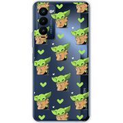 Прозрачный чехол BoxFace Tecno Camon 18 / 18P Pattern Baby Yoda