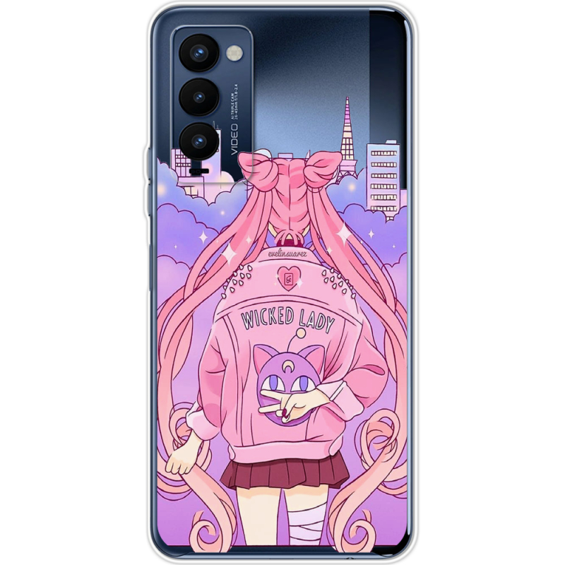 Прозрачный чехол BoxFace Tecno Camon 18 / 18P Wiked Lady