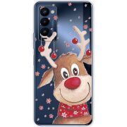 Прозрачный чехол BoxFace Tecno Camon 18 / 18P Winter Deer