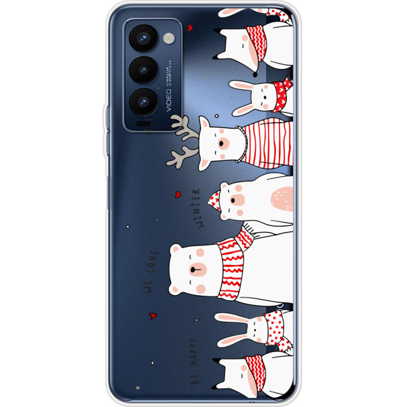 Прозрачный чехол BoxFace Tecno Camon 18 / 18P The Friendly Beasts