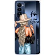 Прозрачный чехол BoxFace Tecno Camon 18 / 18P Follow Your Dreams