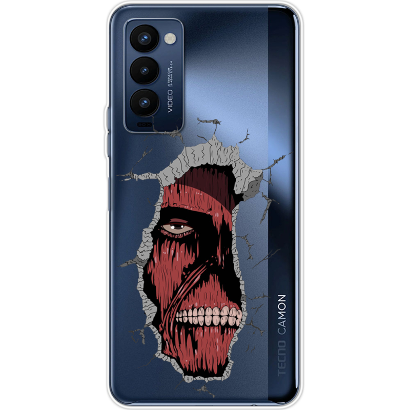 Прозрачный чехол BoxFace Tecno Camon 18 / 18P Нападение Титана