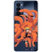 Прозрачный чехол BoxFace Tecno Camon 18 / 18P Naruto and Kurama