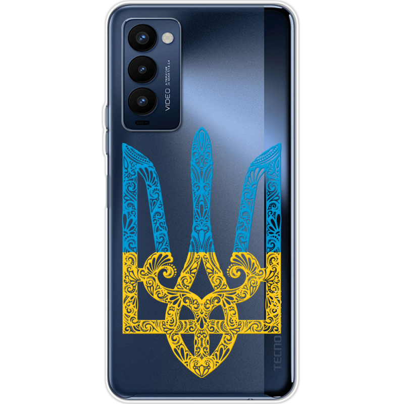 Прозрачный чехол BoxFace Tecno Camon 18 / 18P Gold Trident