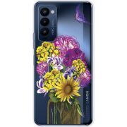 Прозрачный чехол BoxFace Tecno Camon 18 / 18P My Bouquet