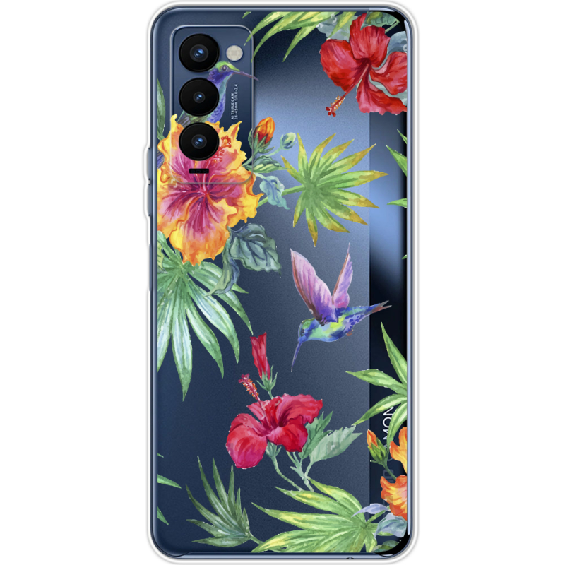 Прозрачный чехол BoxFace Tecno Camon 18 / 18P Tropical