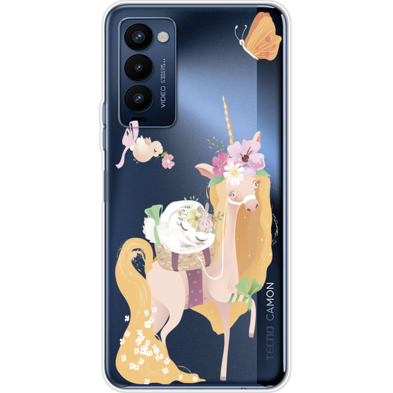 Прозрачный чехол BoxFace Tecno Camon 18 / 18P Uni Blonde