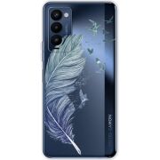 Прозрачный чехол BoxFace Tecno Camon 18 / 18P Feather