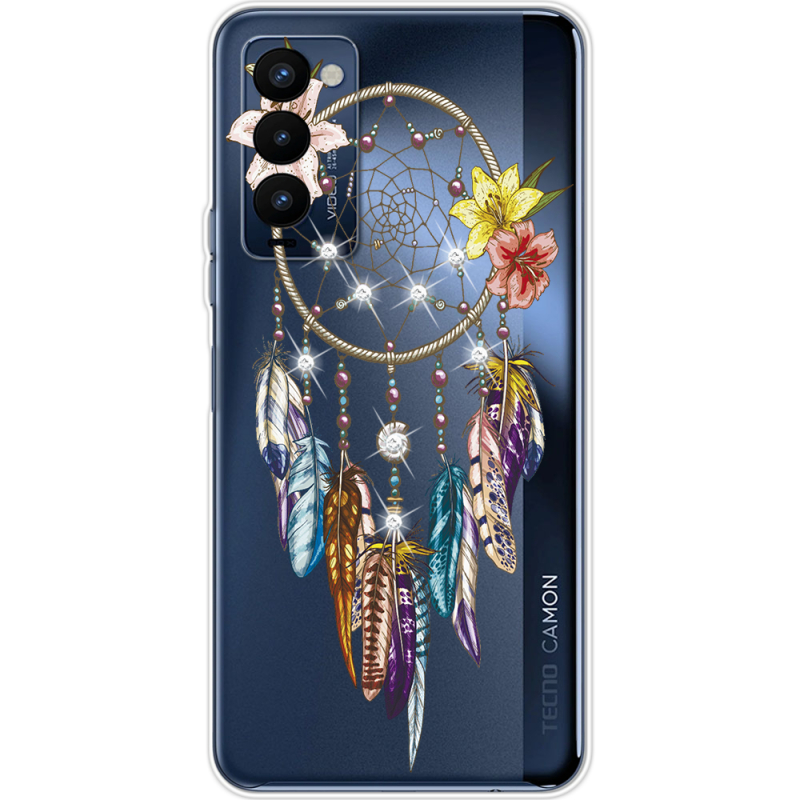 Чехол со стразами BoxFace Tecno Camon 18 / 18P Dreamcatcher