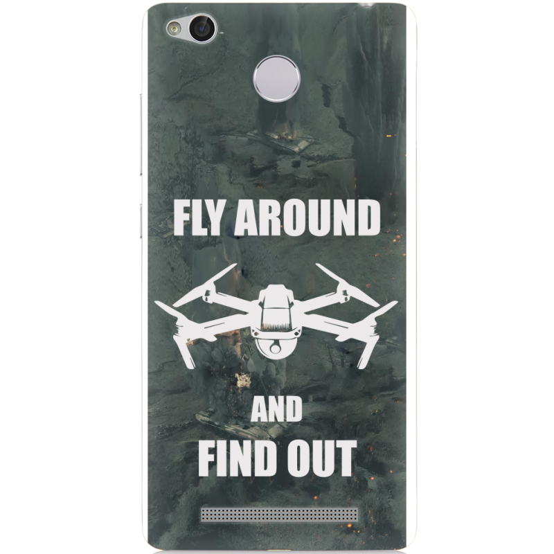 Чехол Uprint Xiaomi Redmi 3x Дрон Fly Around