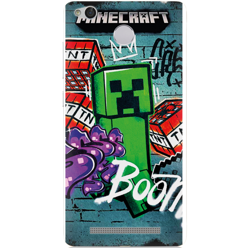 Чехол Uprint Xiaomi Redmi 3x Minecraft Graffiti