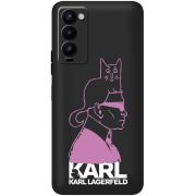 Черный чехол BoxFace Tecno Camon 18 / 18P Pink Karl