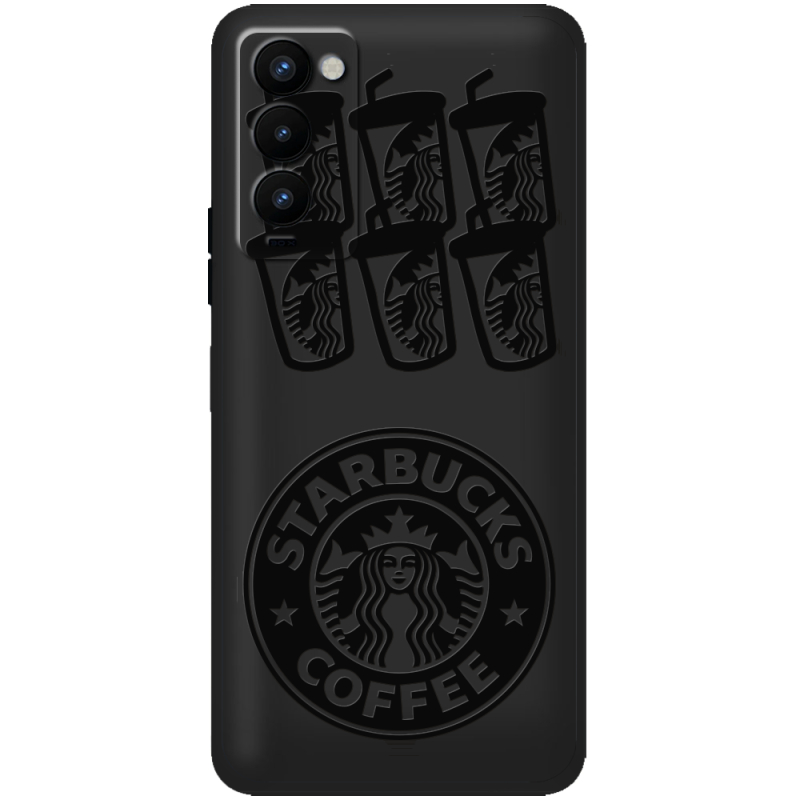 Черный чехол BoxFace Tecno Camon 18 / 18P Black Coffee