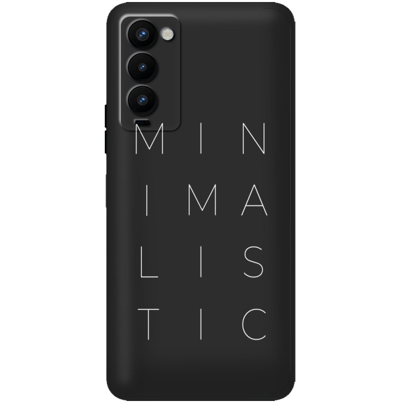 Черный чехол BoxFace Tecno Camon 18 / 18P Minimalistic