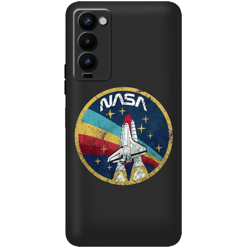 Черный чехол BoxFace Tecno Camon 18 / 18P NASA