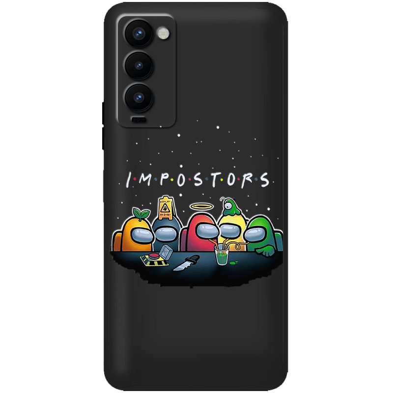 Черный чехол BoxFace Tecno Camon 18 / 18P Among Us Impostors