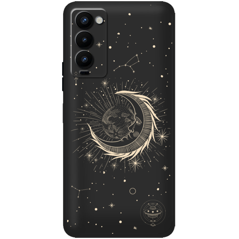 Черный чехол BoxFace Tecno Camon 18 / 18P Moon