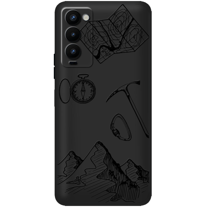 Черный чехол BoxFace Tecno Camon 18 / 18P Mountains