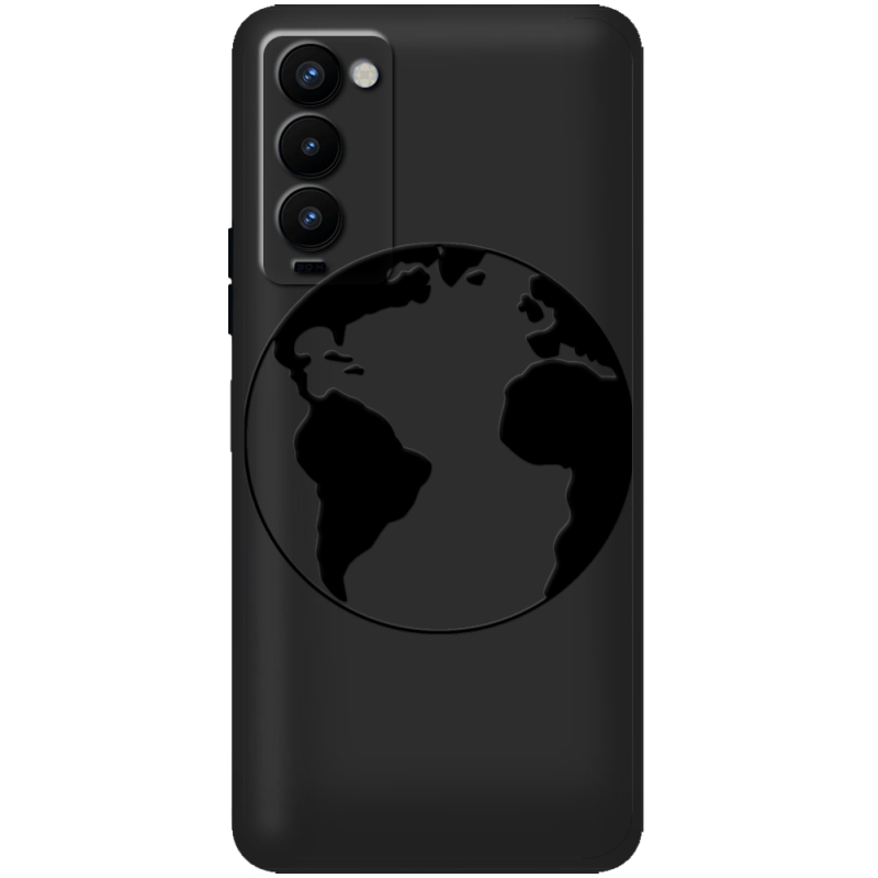 Черный чехол BoxFace Tecno Camon 18 / 18P Earth