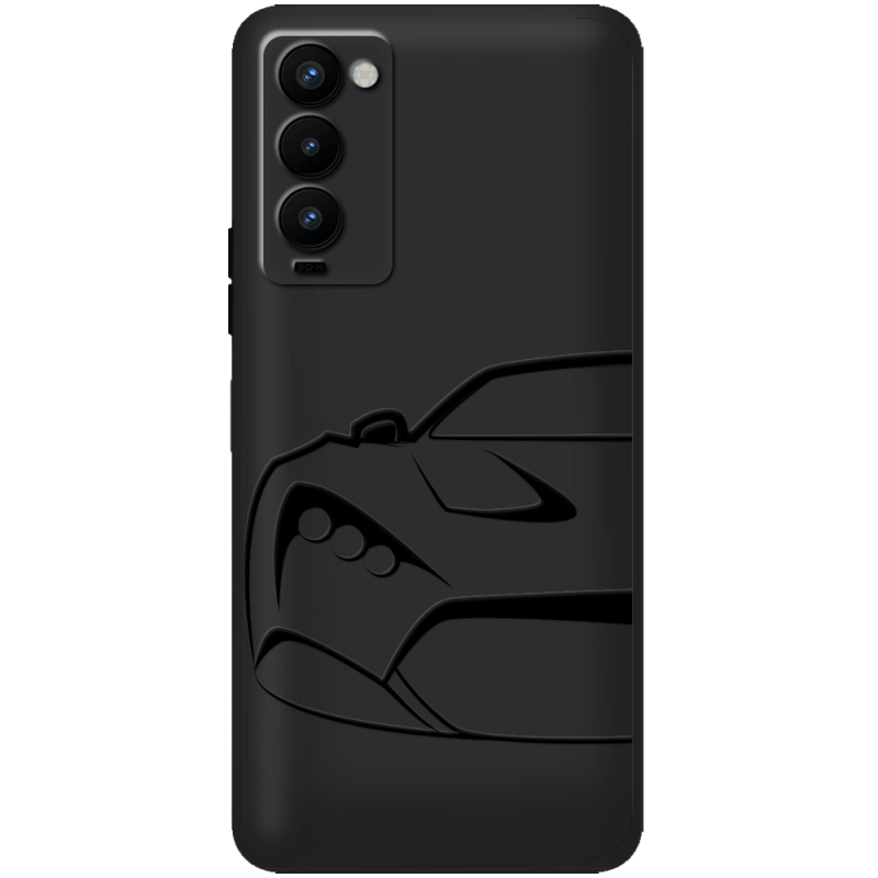 Черный чехол BoxFace Tecno Camon 18 / 18P Sportcar