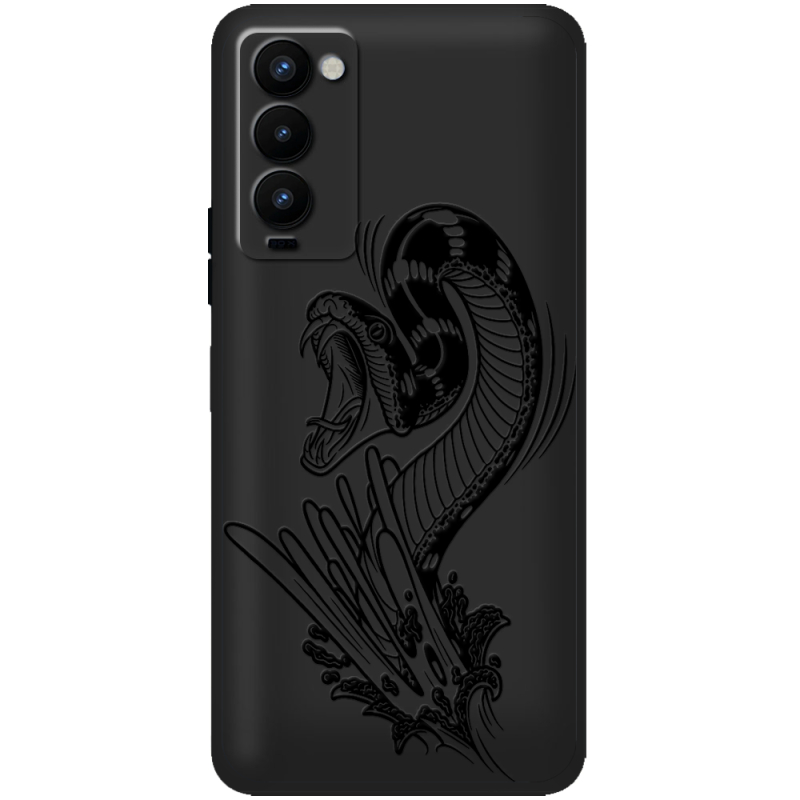 Черный чехол BoxFace Tecno Camon 18 / 18P Snake