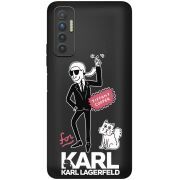 Черный чехол BoxFace Tecno Camon 17P For Karl