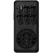 Черный чехол BoxFace Tecno Camon 17P Black Coffee