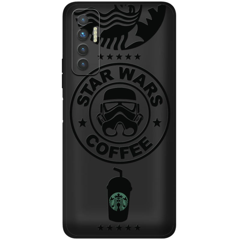 Черный чехол BoxFace Tecno Camon 17P Dark Coffee