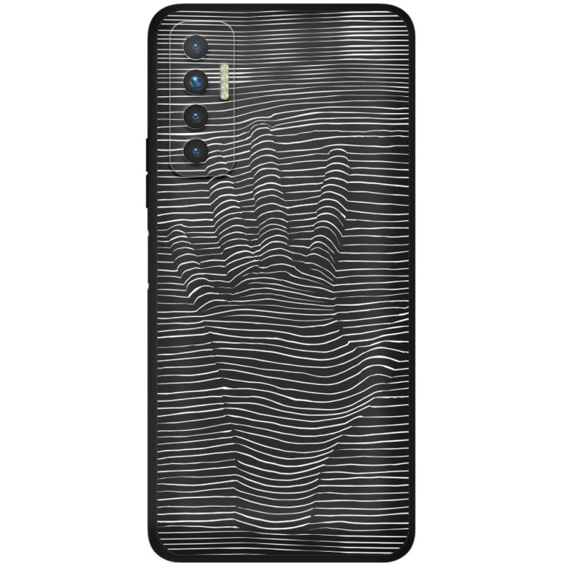 Черный чехол BoxFace Tecno Camon 17P Optical Hand