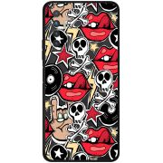 Черный чехол BoxFace Tecno Camon 17P Rock Graffiti