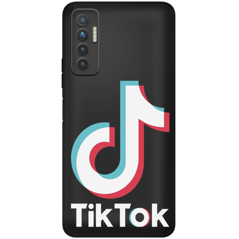 Черный чехол BoxFace Tecno Camon 17P Tik Tok