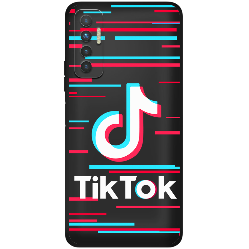 Черный чехол BoxFace Tecno Camon 17P Tik Tok