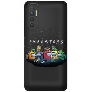 Черный чехол BoxFace Tecno Camon 17P Among Us Impostors