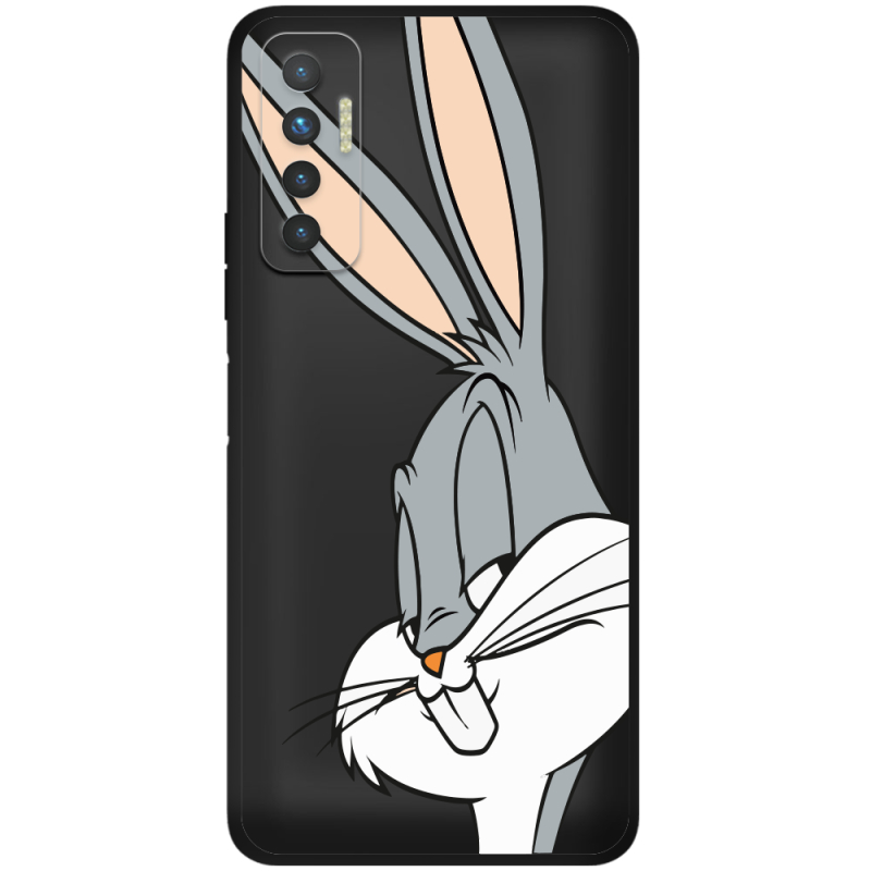 Черный чехол BoxFace Tecno Camon 17P Lucky Rabbit