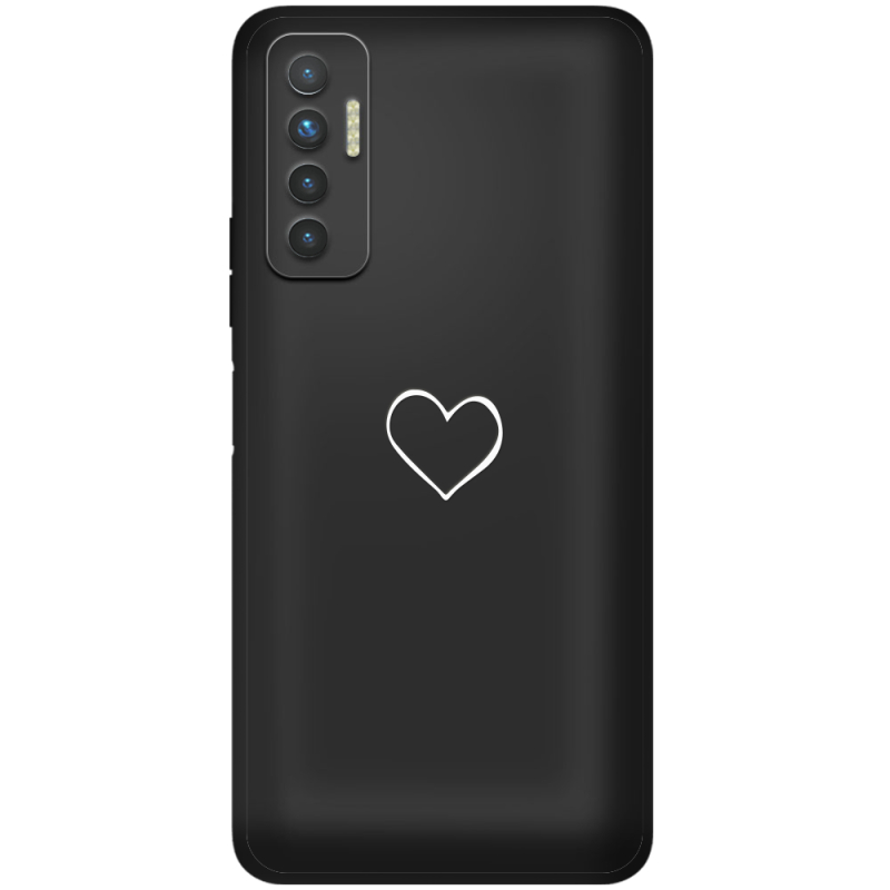 Черный чехол BoxFace Tecno Camon 17P My Heart