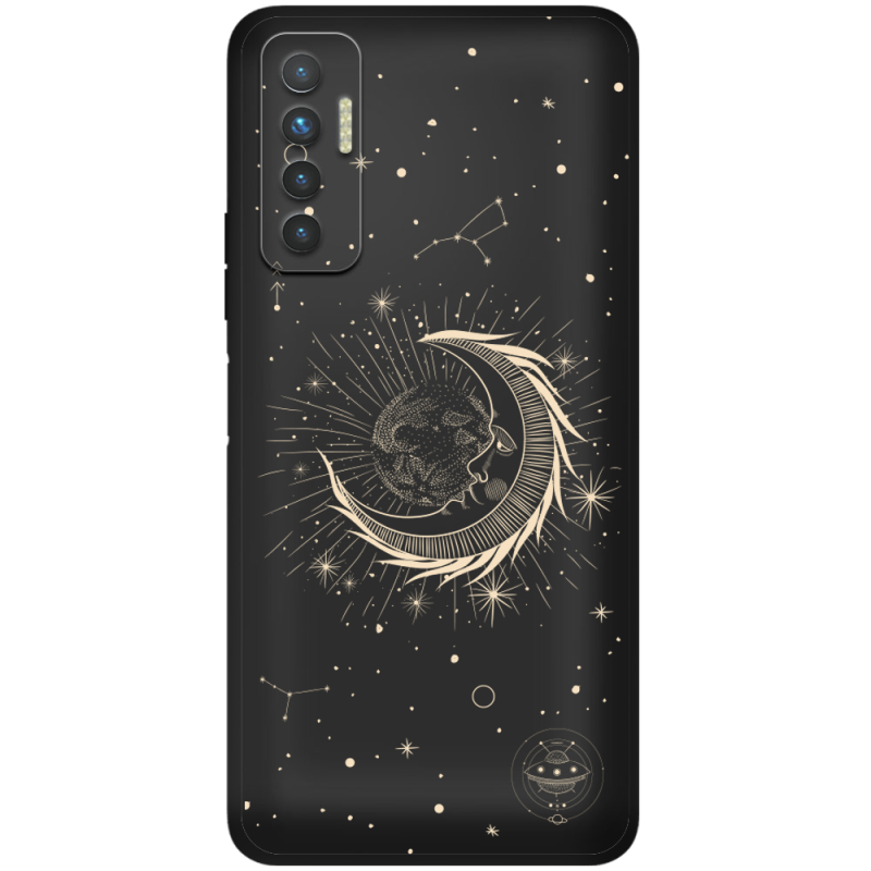 Черный чехол BoxFace Tecno Camon 17P Moon