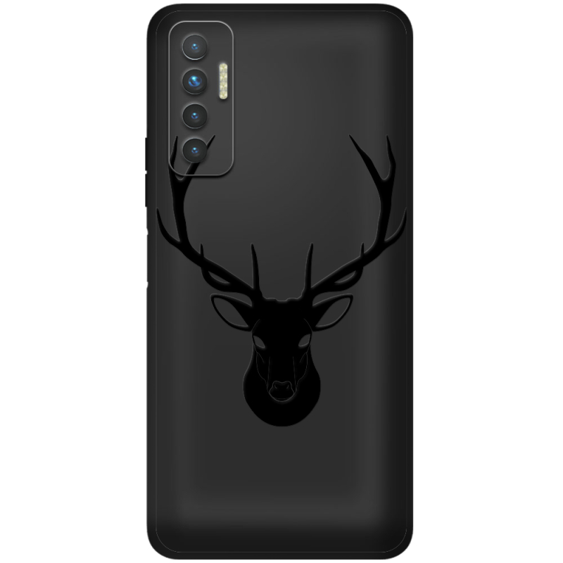 Черный чехол BoxFace Tecno Camon 17P Deer