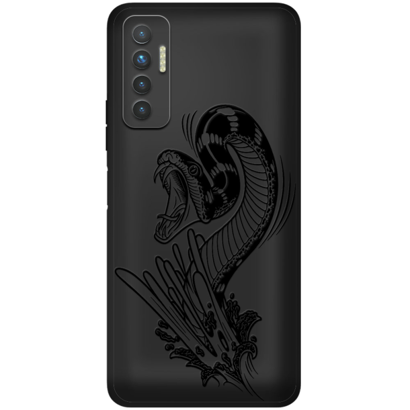 Черный чехол BoxFace Tecno Camon 17P Snake