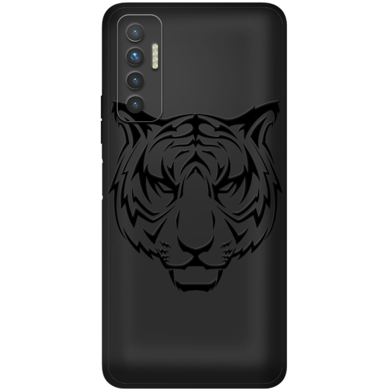 Черный чехол BoxFace Tecno Camon 17P Tiger