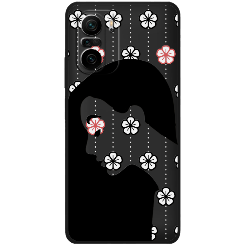 Черный чехол BoxFace Xiaomi Mi 11i Flower Hair