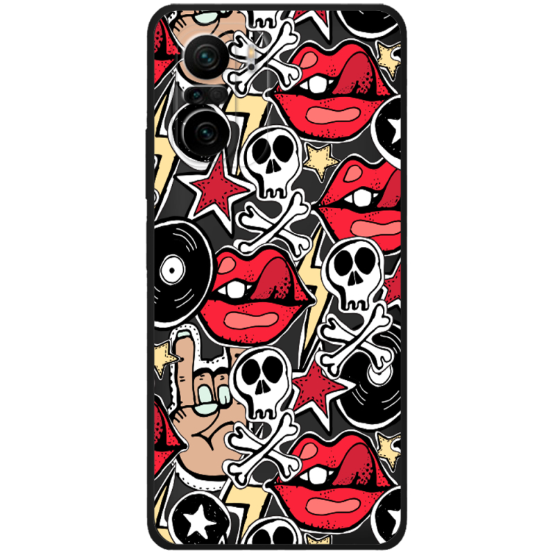 Черный чехол BoxFace Xiaomi Mi 11i Rock Graffiti