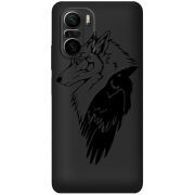 Черный чехол BoxFace Xiaomi Mi 11i Wolf and Raven