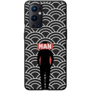 Черный чехол BoxFace OnePlus 9 Pro Man Pattern