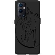 Черный чехол BoxFace OnePlus 9 Pro Horse