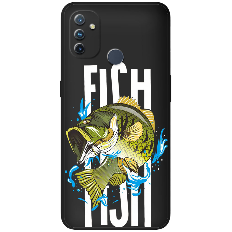 Черный чехол BoxFace OnePlus Nord N100 Fish