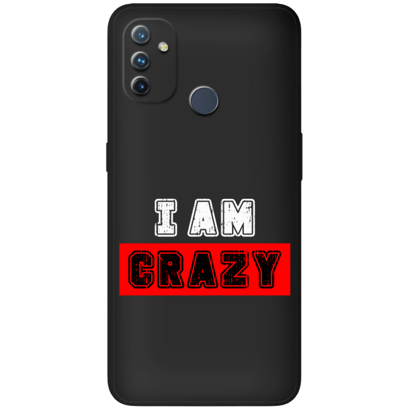 Черный чехол BoxFace OnePlus Nord N100 I'm Crazy