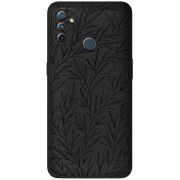 Черный чехол BoxFace OnePlus Nord N100 Leaves