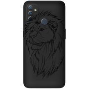 Черный чехол BoxFace OnePlus Nord N100 Lion